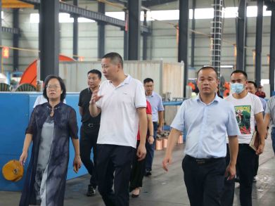 永州市人大常委会副主任李农妹深入welcome海洋之神电缆展开科技调研